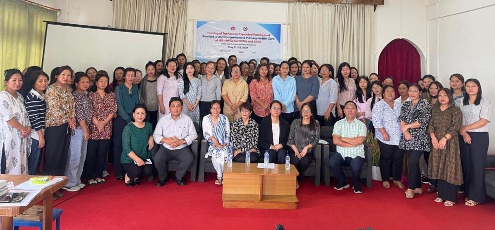 Participants along with M.D, SPO- NHM and officials during the training at the Conference Hall, DUDA Guest House, Kohima on May 21.